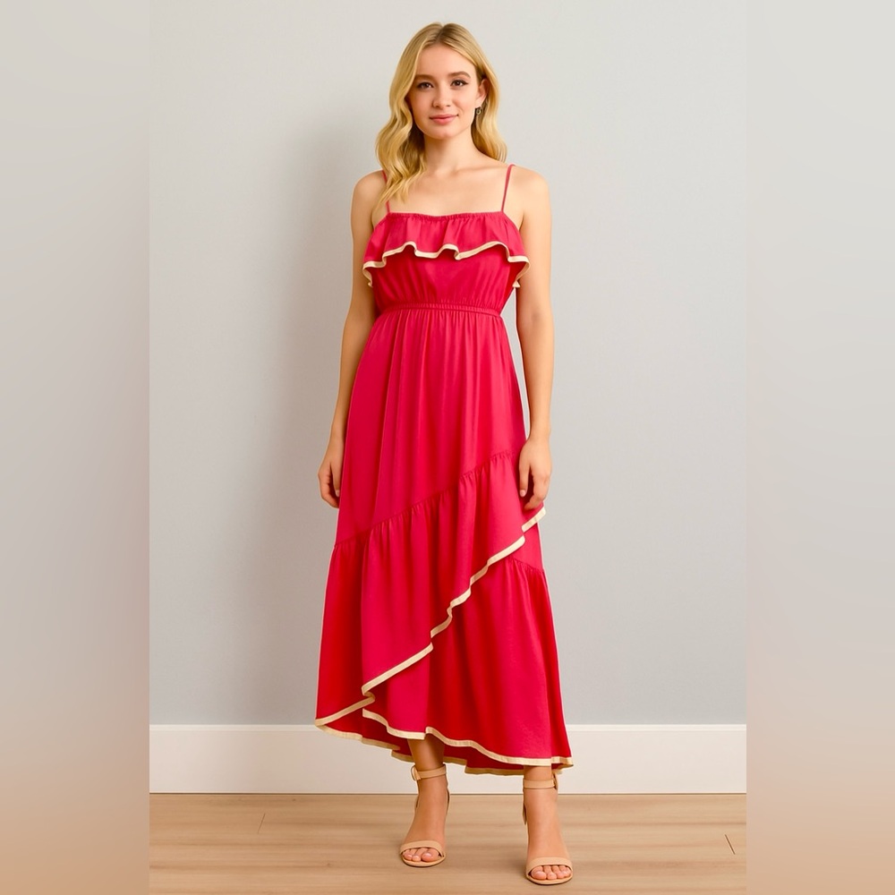 Arden B Pink Ruffled Dress
